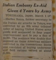 Italian Embassy Ex-Aid Given 4 Years by Army News Article