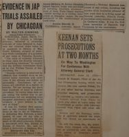 Evidence in Jap Trials Assailed by Chicagoan News Article
