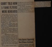 Court Told How 5 Yank Flyers Were Beheaded News Article