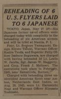 Beheading of 6 U. S. Flyers Laid to 6 Japanese News Article
