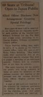 60 Seats at Tribunal Open to Japan Public News Article