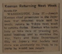 Keenan Returning Next Week News Article