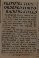 Testifies Tojo Ordered Tokyo Raiders Killed News Article