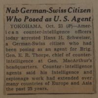 Nab German-Swiss Citizen Who Posed as U. S. Agent News Article