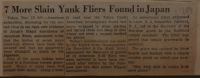 7 More Slain Yank Fliers Found in Japan News Article