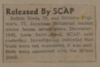 Released by SCAP News Article
