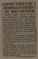 Court Views of Homma Studied by MacArthur News Article