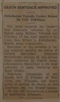 Death Sentence Approved News Article