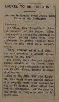 Laurel to be Tried in Pi News Article