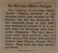 Ex-Warrant Officer Hanged News Article