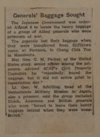 Generals' Baggage Sought News Article