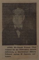 April 29, Joseph Keenan News Clipping