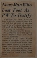 News Man Who Lost Feet as PW to Testify News Article
