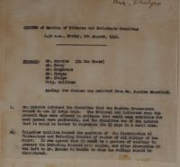 Minutes of Meeting of Evidence and Defendants Committee