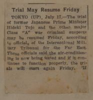 Trial May Resume Friday News Article