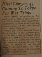 Nisei Lawyer, 43, Coming to Tokyo for War Trials News Article