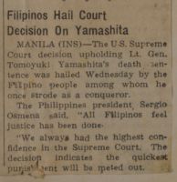 Filipinos Hail Court Decision on Yamashita News Article