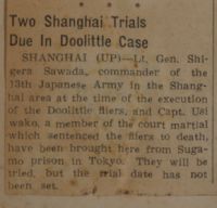 Two Shanghai Trails Due in Doolittle Case News Article