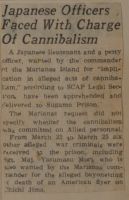 Japanese Officers Faced with Charge of Cannibalism News Article
