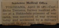 Sentence Medical Office News Article