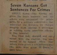 Seven Koreans Get Sentences for Crimes News Article