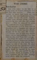War Crimes News Article