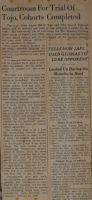 Courtroom For Trial of Tojo, Cohorts Completed News Article