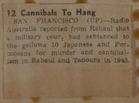 12 Cannibals to Hang News Article