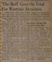 'The Bull' Goes on Trial For Wartime Atrocities News Article