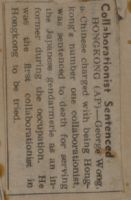 Collaborationist Sentenced News Article