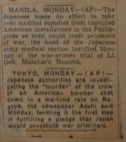 AP News Clippings on War Criminals