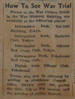 How to See War Trial News Article