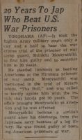 20 Years to Jap Who Beat U. S. War Prisoners News Article