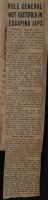 Rule General Not Justified in Escaping Japs News Article
