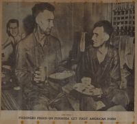 Prisoners Freed on Formosa Get First American Food News Clipping
