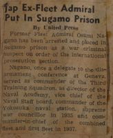 41 War Suspects Arrive at Sugamo News Article