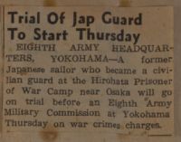 Japanese To Get Seats At War Crime Trials News Article