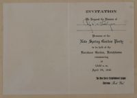 Invitation to the New Spring Garden Party