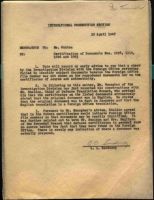 Certification of Documents Nos. 1098, 1119, 1096 and 1093
