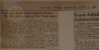 Physicians Doubtful Hospitalized Okawa Will be Able to Attend War Trials Again News Article