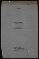 War Crimes Prosecution Planning Memorandum