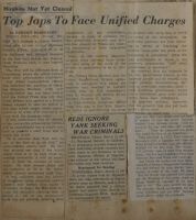 Hirohito Not Yet Cleared - Top Japs to Face Unified Charges News Article