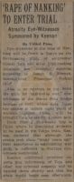 'Rape of Nanking' to Enter Trial News Article
