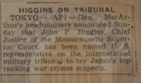 Higgins on Tribunal News Article
