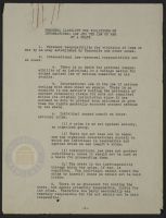 Personal Liability for Violations of International Law and the Law of War by a State