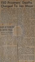 150 Prisoners' Deaths Charged to Jap Major News Article