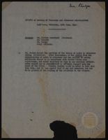 Minutes of Meeting of Documents and Witnesses Sub-Committee