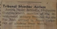Tribunal Member Arrives News Article