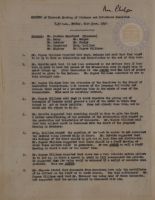 Minutes of Eleventh Meeting of Evidence and Defendants Committee