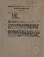 Minutes of Sixteenth Meeting of Evidence and Defendants Committee